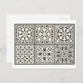 Vintages Design für die Fliesenmosaikkarte Postkarte (Vorne/Hinten)