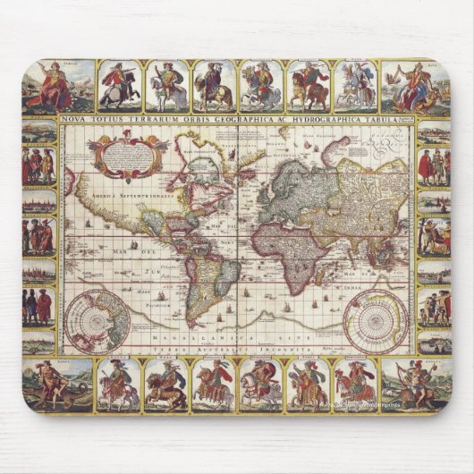 Vintages Design für Geschichtsliebhaber der Alten Mousepad (Vorne)