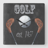 Vintages Design für Golf Chalkboard