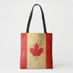 Vintages Design für Kanada-Flagge Tasche