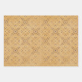 Vintages Design Geschenkpapier Set (Vorderseite 3)