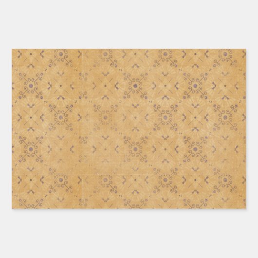 Vintages Design Geschenkpapier Set (Vorderseite)