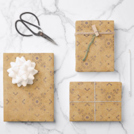 Vintages Design Geschenkpapier Set