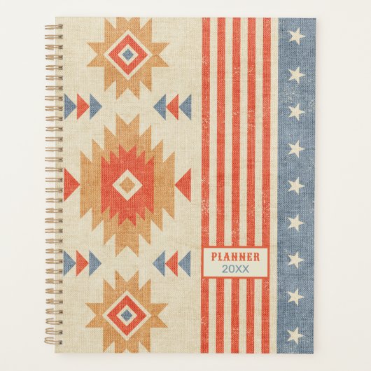 Vintages Design im amerikanischen Stil. Planer (Vorderseite)