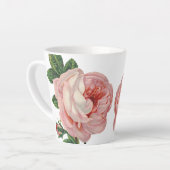 Vintages Design in Rosa Rose Milchtasse (Linke Ecke)