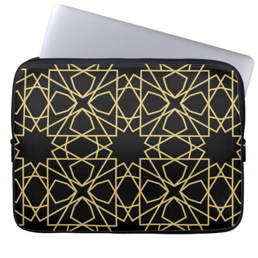 Vintages Design islamischer geometrischer Muster Laptopschutzhülle (Vorderseite)