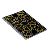 Vintages Design islamischer geometrischer Muster Notizblock (Rechte Seite)