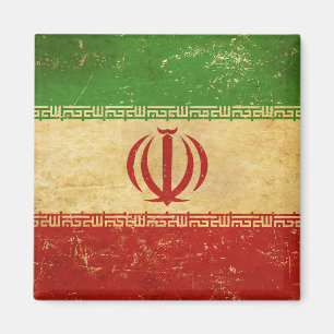 Vintages Design-Magnet für Iran-Flagge Magnet
