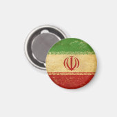 Vintages Design-Magnet für Iran-Flagge Magnet (Vorderseite/Rückseite)