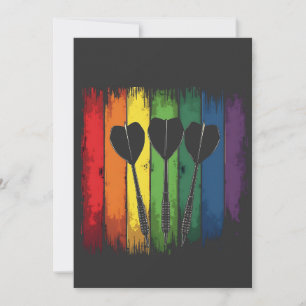 Vintages Design mit LGBTQ-Farben Vintag Dankeskarte