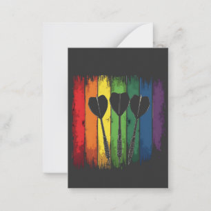 Vintages Design mit LGBTQ-Farben Vintag Mitteilungskarte