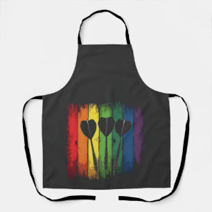 Vintages Design mit LGBTQ-Farben Vintag Schürze