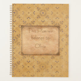 Vintages Design mit Retro-Muster Planer