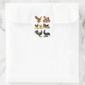 Vintages Design Quadratischer Aufkleber (Tasche)