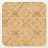 Vintages Design Rechteckiger Pappuntersetzer (Vorderseite)