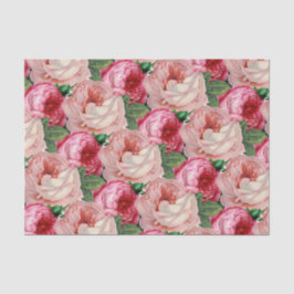 Vintages Design Rosa Rosa Blumenwerk Seidenpapier