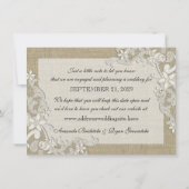 Vintages Design Save the Date (Rückseite)