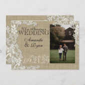 Vintages Design Save the Date (Vorne/Hinten)