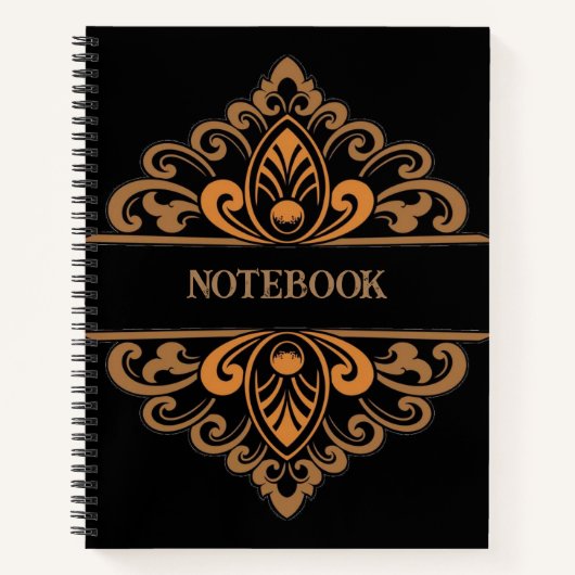 Vintages Design-SpiralNotebook Notizblock (Vorderseite)