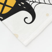 Vintages Design von Halloween Elements im Set Fleecedecke (Ecke)