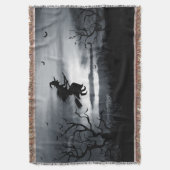 Vintages Design zu Halloween Decke (Vorderseite Vertikal)