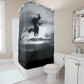 Vintages Design zu Halloween Duschvorhang (Beispiel)