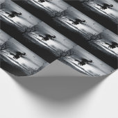 Vintages Design zu Halloween Geschenkpapier (Ecke)
