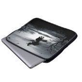 Vintages Design zu Halloween Laptopschutzhülle (Vorne Knopf)