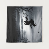Vintages Design zu Halloween Wandteppich (Vorderseite (Horizontal))