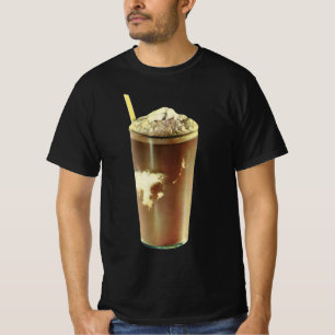 Vintages Dessert, Schokoladeschüttler und gepeitsc T-Shirt
