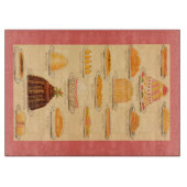 Vintages Dessertbrett Schneidebrett (Vorderseite)