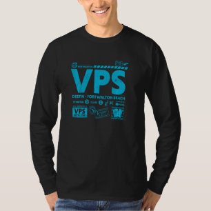 Vintages Destin VPS Airport Code Reisetag Retro T T-Shirt