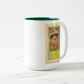 Vintages Detroit Opernhaus Zweifarbige Tasse (VorderseiteRechts)