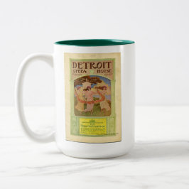 Vintages Detroit Opernhaus Zweifarbige Tasse