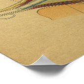 Vintages deutsches Anatomieauge Poster (Ecke)