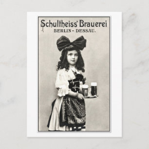 Vintages deutsches Berliner Bierbrauerhaus Foto un Postkarte