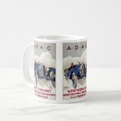 Vintages deutsches Rennrennen Kaffeetasse (Vorderseite Links)