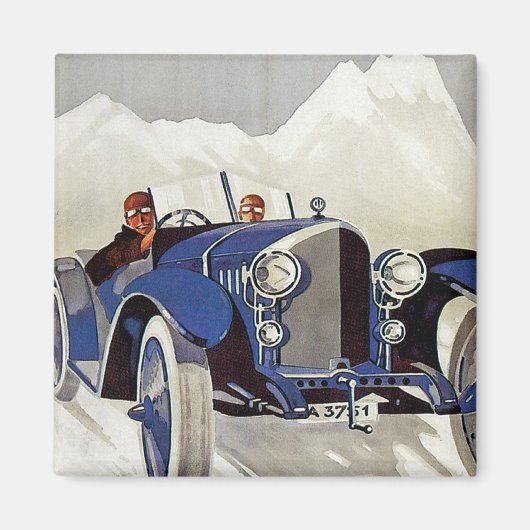 Vintages deutsches Rennrennen Magnet (Vorne)