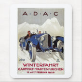 Vintages deutsches Rennrennen Mousepad (Vorne)