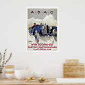 Vintages deutsches Rennrennen Poster (Küche)