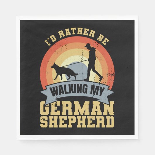 Vintages deutsches SchäfereigentümerSprichwort Serviette (Vorderseite)