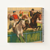 Vintages deutsches Zirkusposter auf Pferden Notizblock (Rückseite)