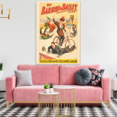 Vintages deutsches Zirkusposter der Künstler, 1900 Leinwanddruck (Insitu (Wohnzimmer))