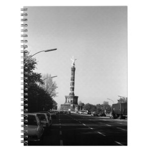 Vintages Deutschland Berlin 17. Juni Straße 1970 Notizblock