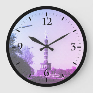 Vintages Deutschland Berlin 17. Juni Straße Groß Große Wanduhr