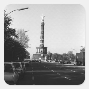Vintages Deutschland Berlin 17. Juni Straße Quadratischer Aufkleber