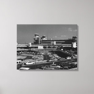 Vintages Deutschland Berlin Der Flughafen Tegel Leinwanddruck