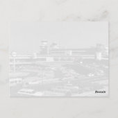 Vintages Deutschland Berlin Der Flughafen Tegel Postkarte (Rückseite)