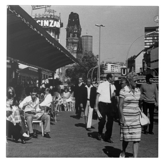 Vintages Deutschland Berlin Kurfürstendamm Fliese (Vorderseite)