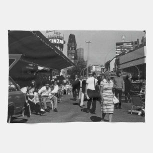 Vintages Deutschland Berlin Kurfürstendamm Geschirrtuch